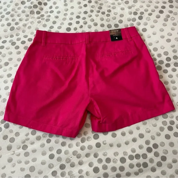 NWT J. Crew Factory Women’s 5” Chino Short Set Of 3 (Pink, Khaki, Grey) Size 4 - Picture 3 of 13